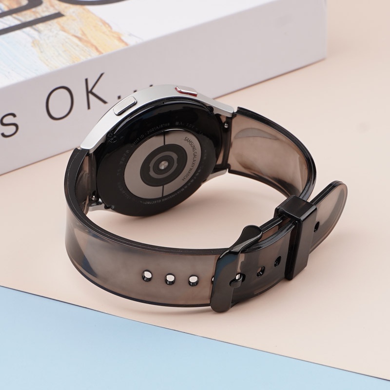 Dây TPU Trong Suốt 20mm Cho Đồng Hồ Thông Minh Samsung Galaxy Watch 4 44mm 40mm/Watch 4 Calssic 42mm 46mm