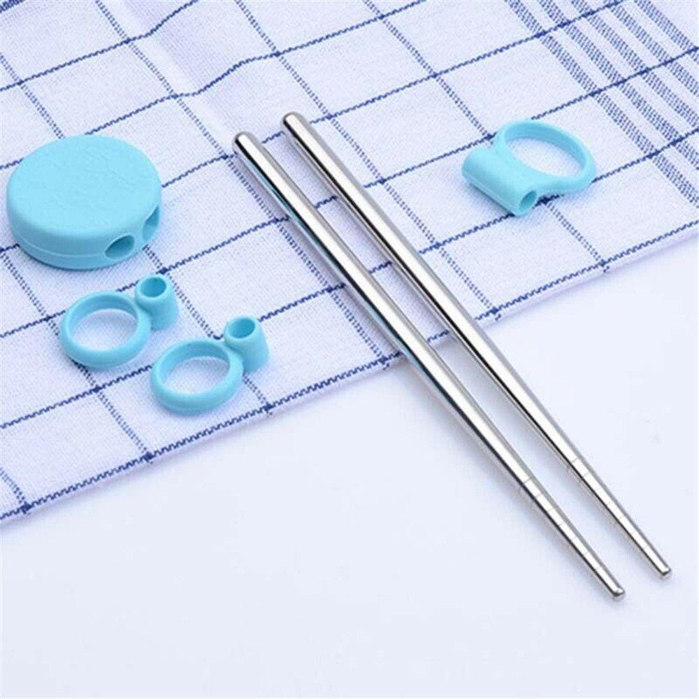 SUYO Đũa Tập Ăn Họa Tiết Hoạt Hình Dễ Mang Cho Bé