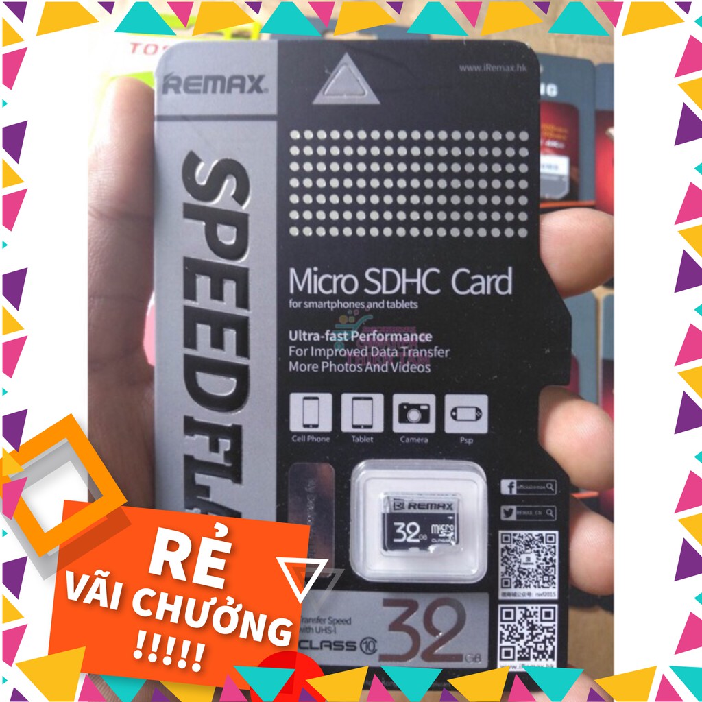 (SALE) Thẻ nhớ Micro SD Remax 32gb hàng chất lượng bảo hành 1 năm