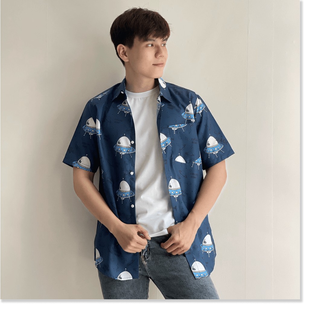 ÁO SƠ MI FORM RỘNG XINH XẮN CHO CÁC BẠN NAM LANA FASHION