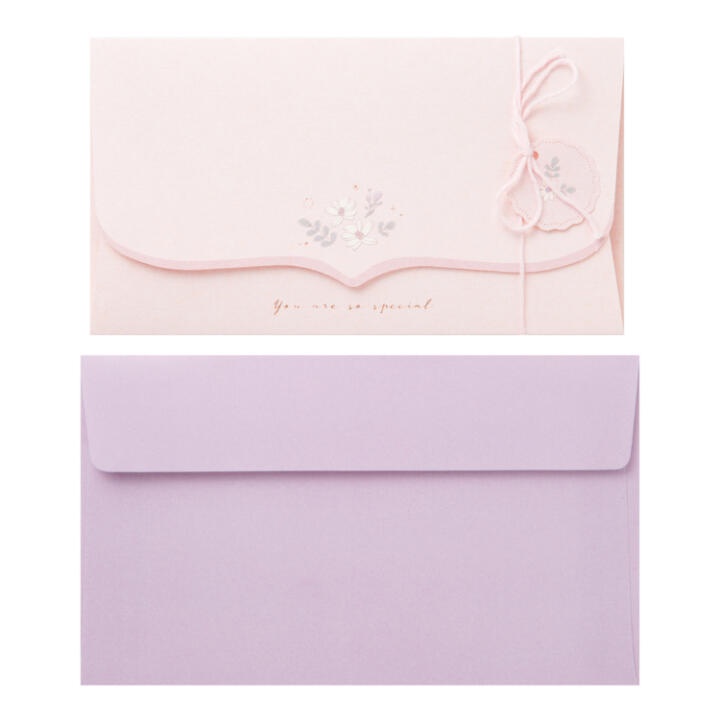 Set Thiệp ARTBOX Hàn Quốc Phong Cách Vintage Màu Tím Hoa Nhẹ Nhàng