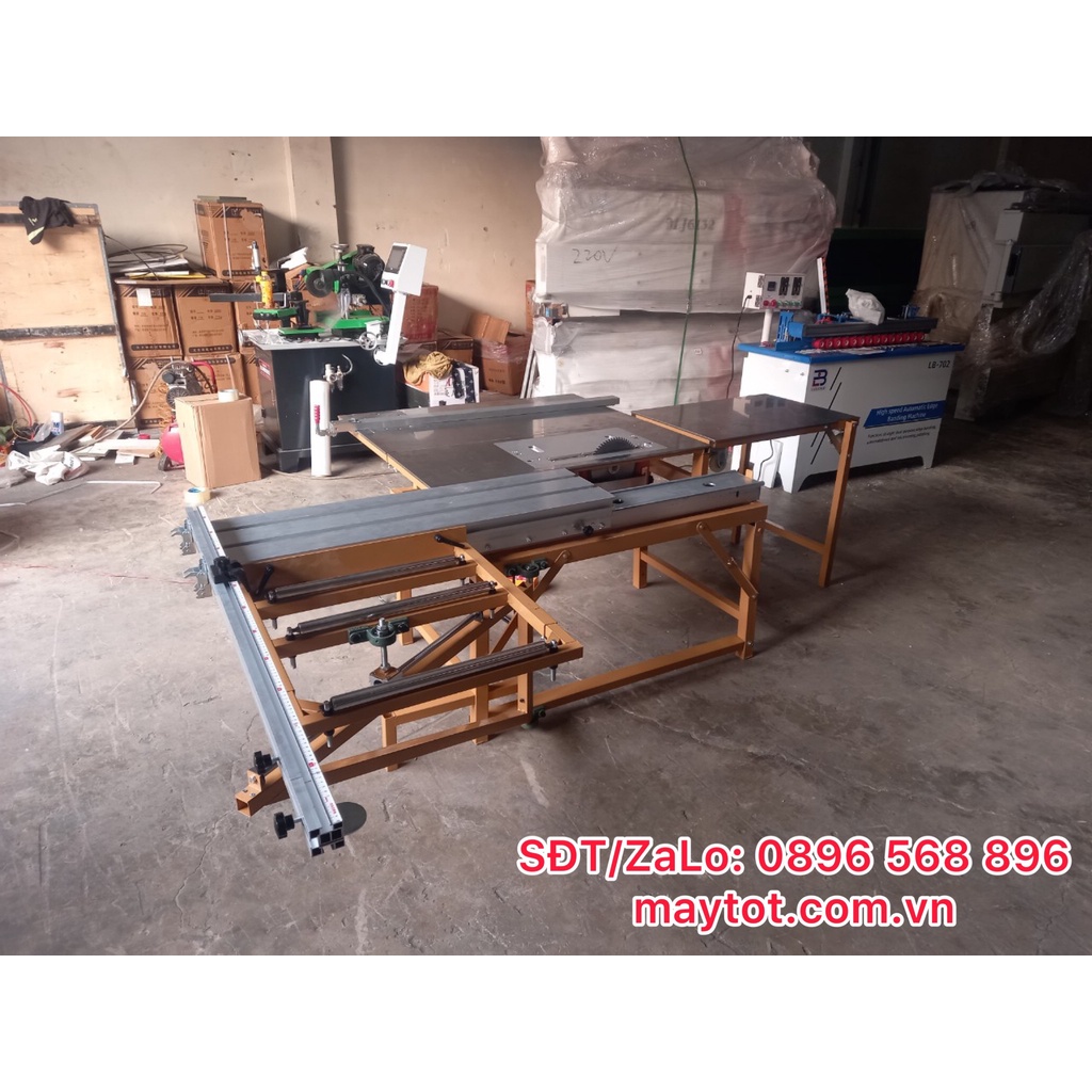 Cưa Bàn Trượt Mini WJ300 Hệ Nâng Hạ Điện