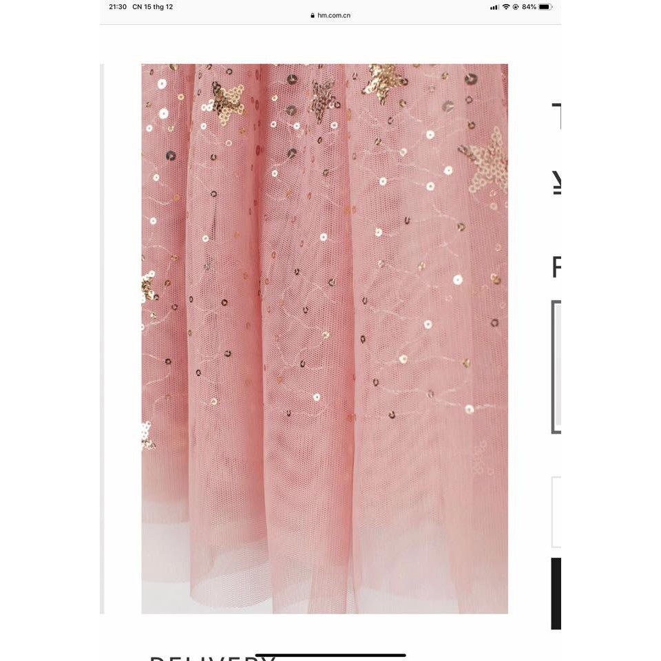 Váy H&M đính sequin siêu đẹp