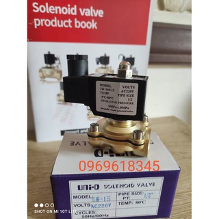 Van điện từ dùng ngoài trời phi 21mm/27/34/48 - sử dụng điện áp 220v hoặc 24v - van từ đồng chống nước