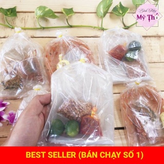 Combo 105 Bánh Tráng Tắc Sa Tế + 1kg Bánh Dẻo Tôm + 0.5kg Muối