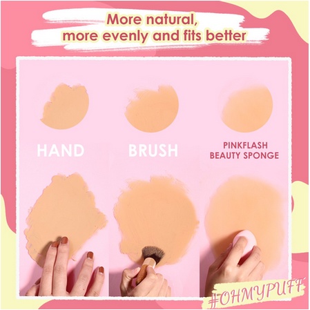 BEAUTY BLENDER  Mút Trang Điểm Mềm Mại Pinkflash Ohmypuff