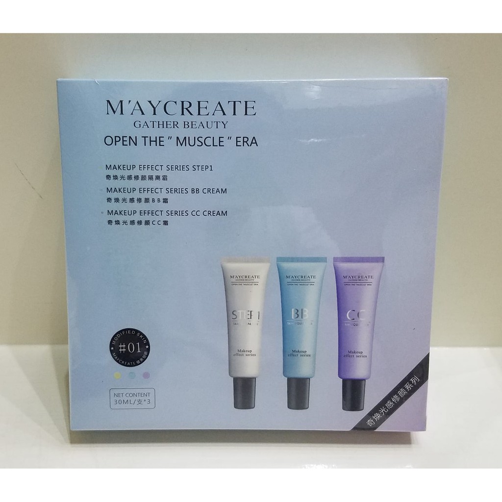 Bộ 3 lọ kem trang điểm Maycreate | BigBuy360 - bigbuy360.vn