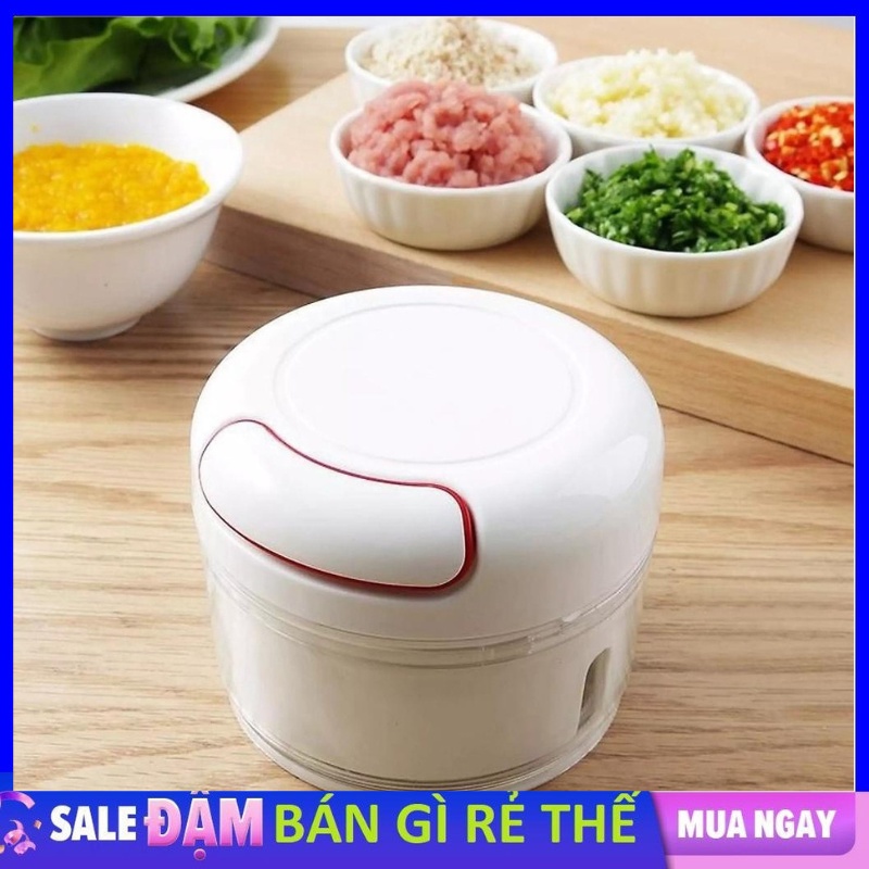 Máy Xay Tỏi Cầm Tay Mini, Có Thể Xay Rau Củ và Thịt Hiệu Quả, Tiện Lợi