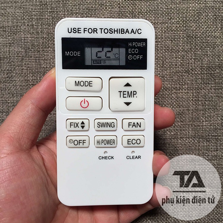 Điều khiển điều hòa TOSHIBA┃Remote máy lạnh TOSHIBA RAS-07BKV-E - HÀNG TỐT