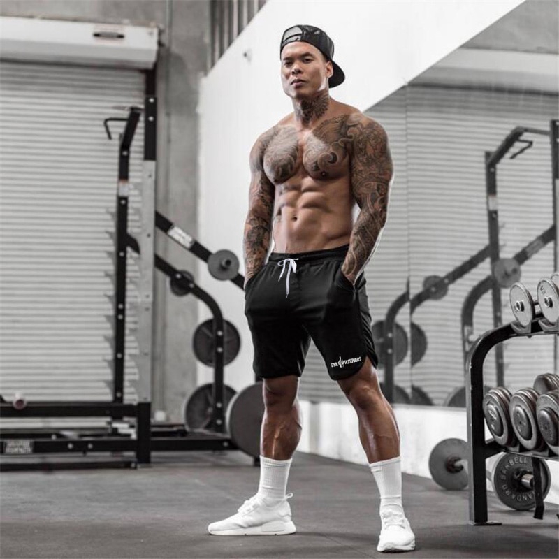 New Mesh Sports Shorts Gym Men Fashion Brand Breathable Male Casual Shorts Comfortable Plus Size Fitness Mens Bodybuilding