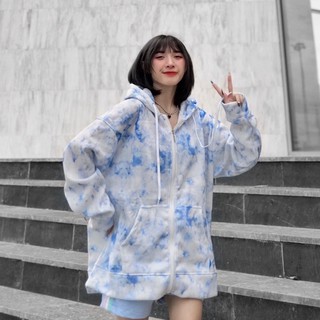 HOODIE ZIP LOANG FREE SIZE FORM RỘNG <75KG MÀU HOT TREND