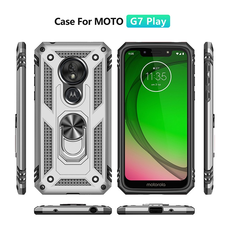 Ốp điện thoại bảo vệ kèm giá đỡ dành cho Motorola Moto G7 Play/G7 Power/G7 Plus G8 P40 G Stylus E 2020