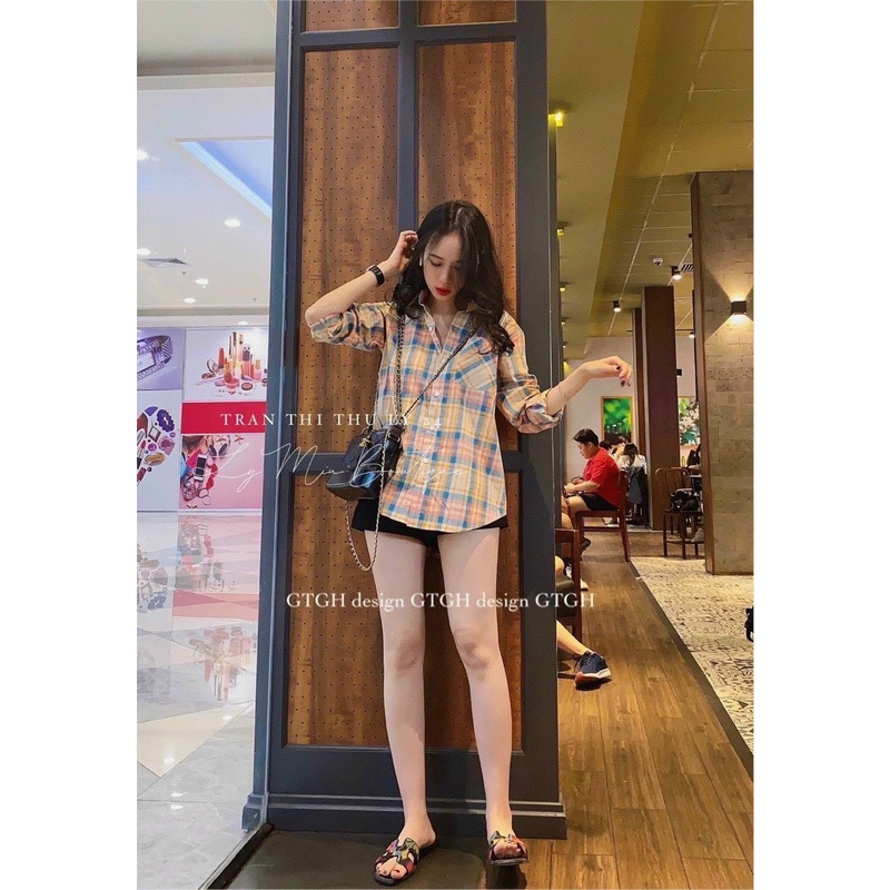 áo sơ mi caro hồng siêu hot alohashop91