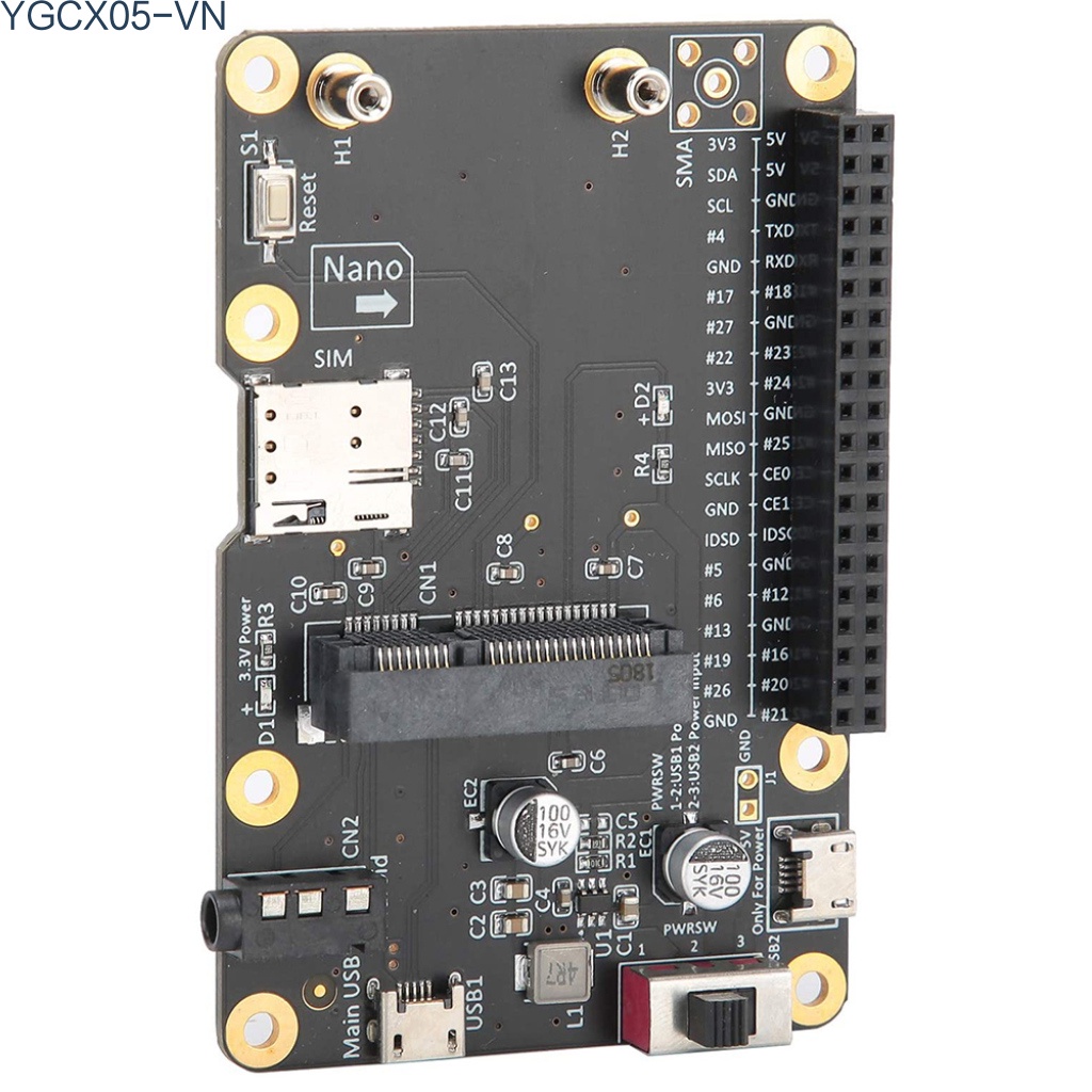 Mô Đun Mở Rộng 3g / 4g / Lte Có Ngăn Đựng Thẻ Sim Cho Raspberry Pi | BigBuy360 - bigbuy360.vn