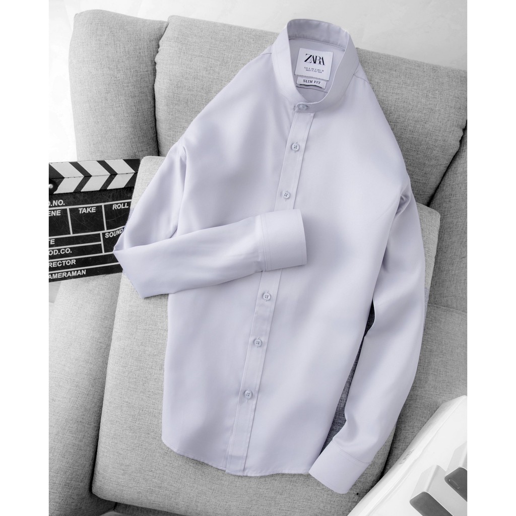 Áo sơ mi nam ZARA [BAO ĐỔI TRẢ] [FREESHIP] Cổ Trụ phong cách công sở | BigBuy360 - bigbuy360.vn