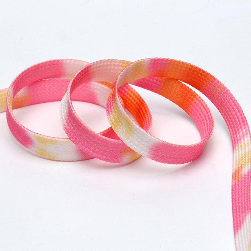 Cặp dây buộc giày co giãn màu sắc cầu vồng gradient