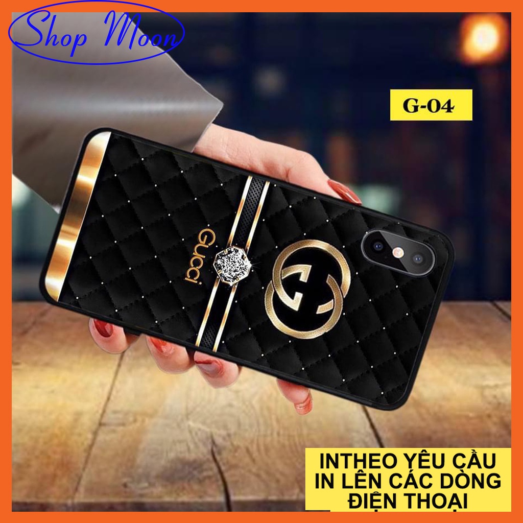 Ốp Lưng Điện Thoại Iphone In Hình Gucci,Mặt Sau Kính Cường Lực Chống Trầy Xước Ốp Lưng Gucci In Hình Sắc Nét Hot Trend