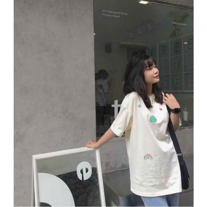 Áo Thun Tay Lỡ From Rộng LEVENTS Loveyou300k Special/ Cream Tee Levent Love You 300 Full Tag Nam Nữ Unisex