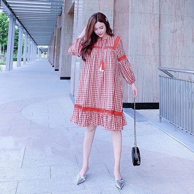 Đầm Ulzzang dáng suông, xinh không kém dáng | BigBuy360 - bigbuy360.vn