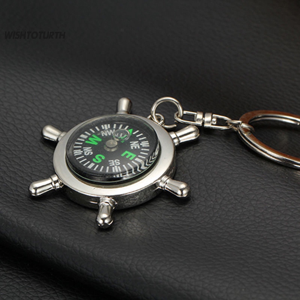 &lt; Wish &gt; Móc Khóa Thiết Kế La Bàn Chống Rỉ Sét Đa Năng Cho Túi Xách