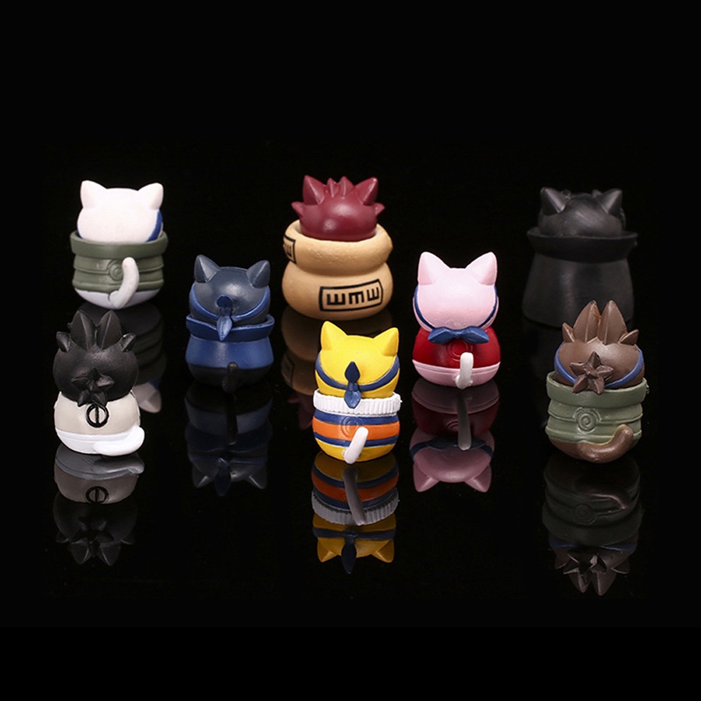 Set 8 Mô Hình Nhân Vật Phim Hoạt Hình Naruto