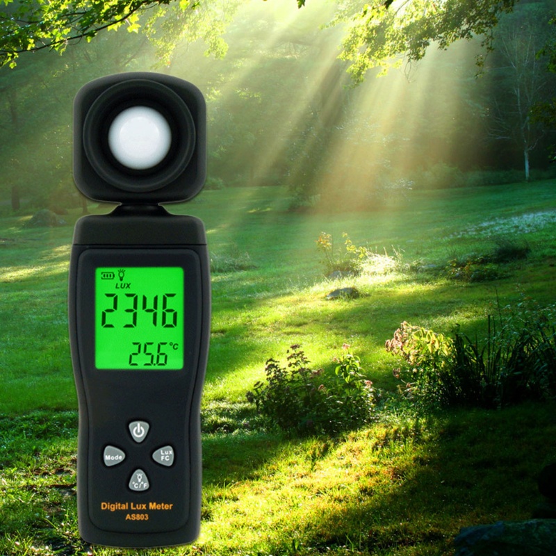 Đồng Hồ Đo Độ Sáng Chân 0-200,000 Lux Đèn Led Cho Bể Cá / Sân Vườn