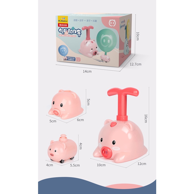 Đồ chơi xe bơm bóng, đồ chơi thổi bóng cho bé ngộ nghĩnh