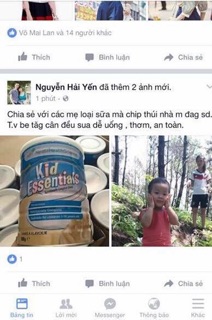 Sữa Kid esentials Úc 800g 1-10 tuổi