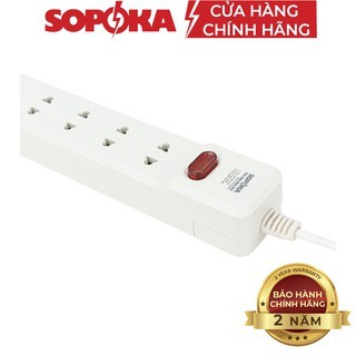 Ổ cắm điện liền dây chịu tải 1200W 2200W SOPOKA 4H1 4H2 dây 2,5M-4,5M