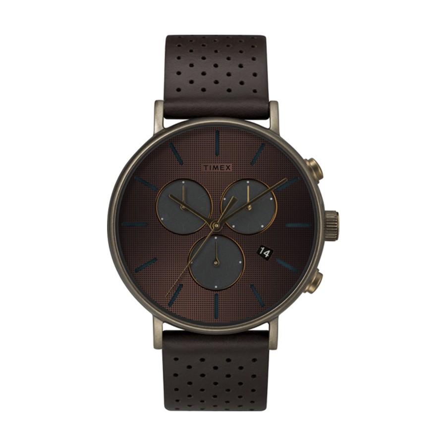 Đồng hồ Nam Timex Fairfield Chronograph Supernova™ 41mm - TW2R80100 Dây Da - Chính Hãng
