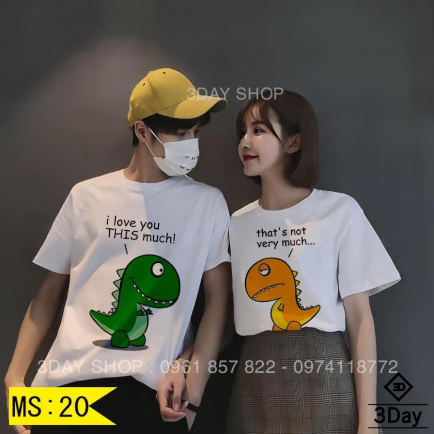 ÁO ĐÔI ÁO CẶP KHỦNG LONG ĐẸP (giá trên chỉ bao gồm 1 áo)
