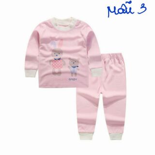 Set 2 bộ cotton Linkcard cho bé gái