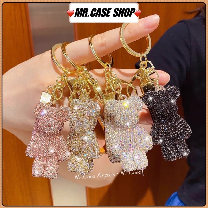 Móc Khoá Đính Đá Nhân Tạo Hính Chú Gấu Nhỏ Siêu Lấp Lánh Thời Thượng - Mr.Case