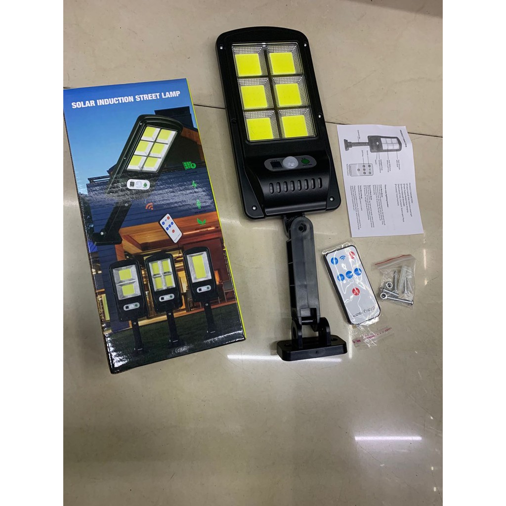 Đèn Năng Lượng Mặt TrờiGIADUNGTONGKHO1Đèn Led 6 Bóng Kèm Điều Khiển,Chống Trộm Hiệu Quả, Đèn cảm biến chuyển động 150W