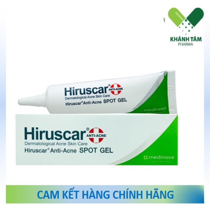 Gel bôi mụn Hiruscar Anti Acne Spot Gel 10g [anti acnes, Hirusca]!