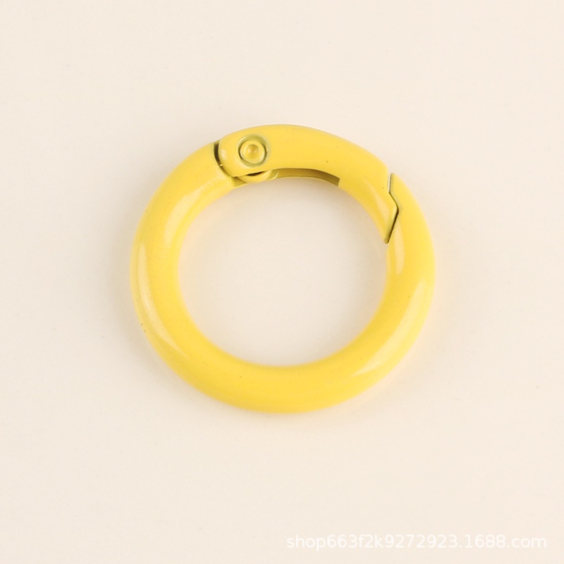 Set 10 vòng khóa tròn bằng hợp kim màu sắc ngọt ngào