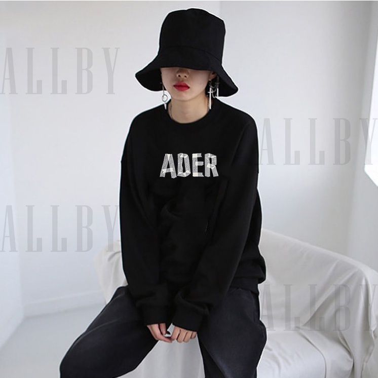 Áo Sweater form rộng Unisex Allby Ader tay bồng vải nỉ