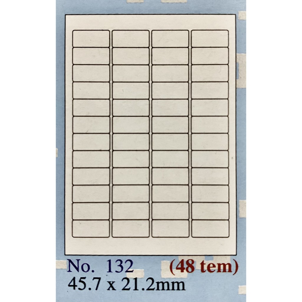 Decal in tem tomy 132 ( 100tờ / hộp)