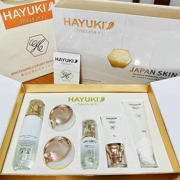 Bộ Mỹ Phẩm HAYUKI LUXURY NHẬT BẢN 6 Món  Hàng Cao Cấp Chính Hãng