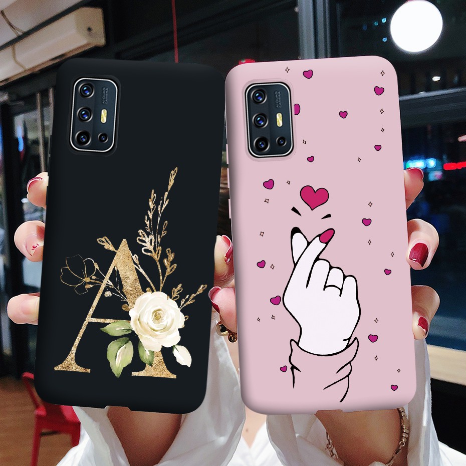 Ốp điện thoại silicon màu trơn in hình ngộ nghĩnh đa dạng cho Vivo V19 Neo