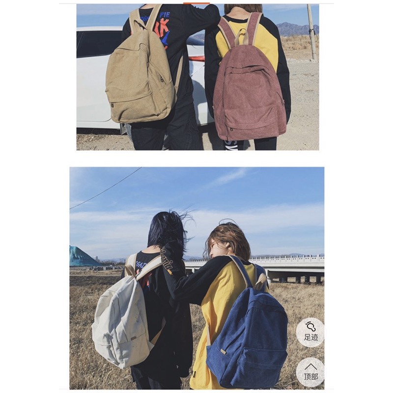 Balo đi học vải bố siêu dày mẫu mới