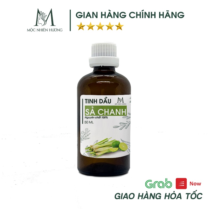 Tinh dầu Sả Chanh nguyên chất  Mộc Nhiên Hương có kiểm định giúp xông phòng, đuổi muỗi, thư giãn, khử mùi, treo xe