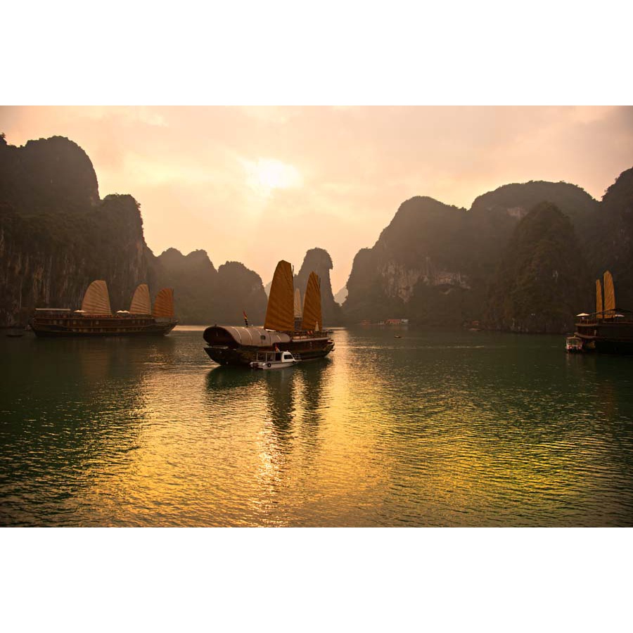 Tranh dán tường Việt Nam 3D Màu sắc tươi sáng, độ sắc nét cao, độ bền màu từ 10 năm trở lên.