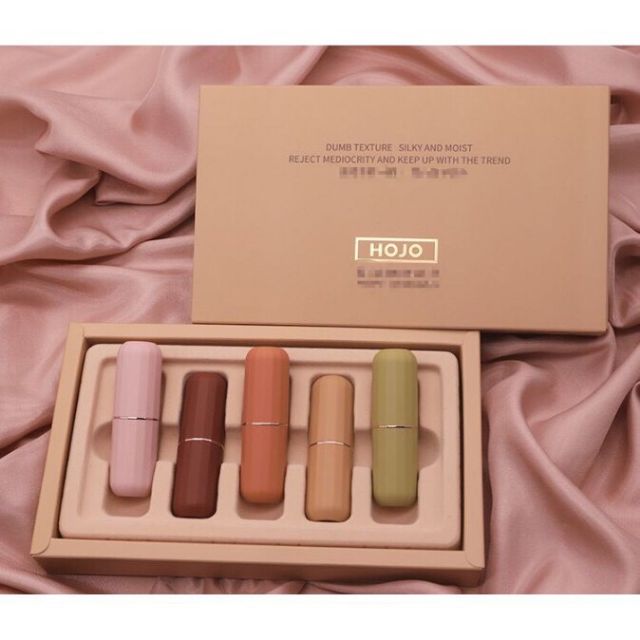 [SALE SỐC] Set 5 Son sáp HOJO Molandi Velvet Lipstick sang chảnh