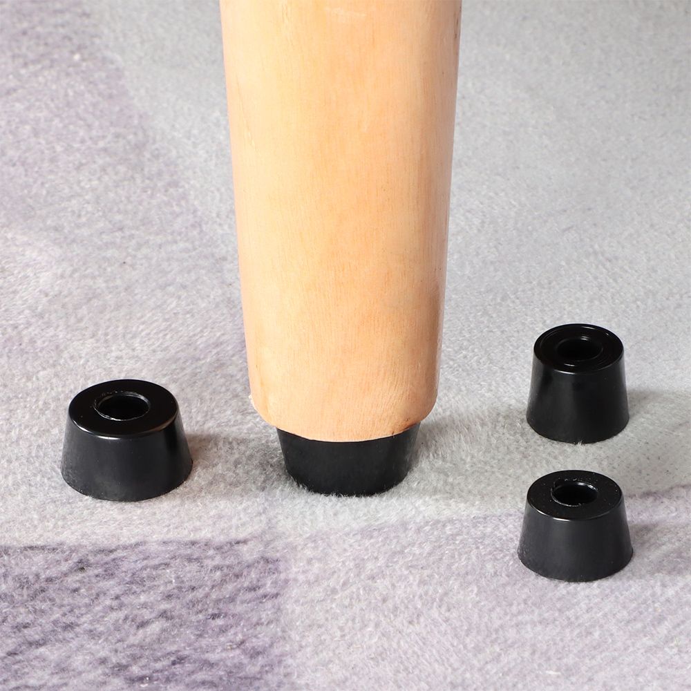 Set 10 Miếng Cao Su Đệm Chân Bàn Ghế/Đồ Nội Thất Bảo Vệ An Toàn Màu Đen