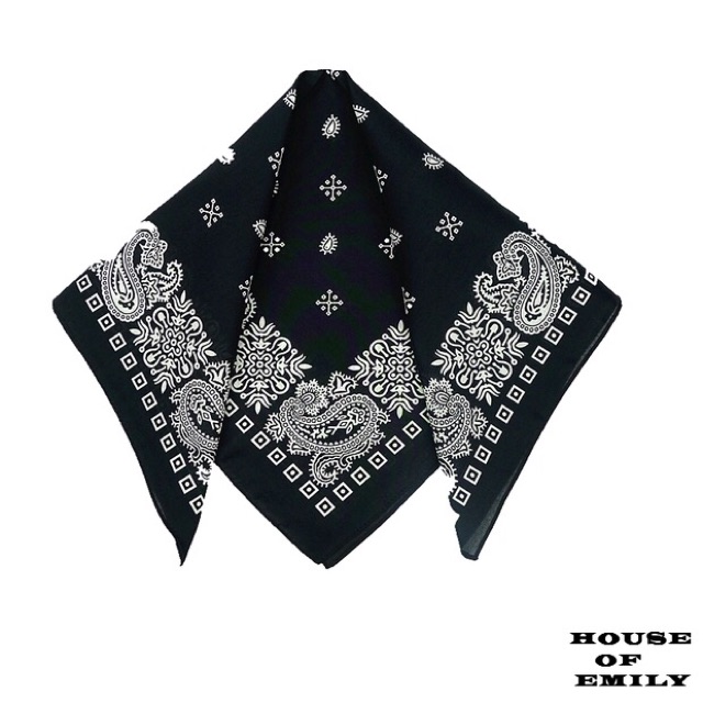 Khăn bandana nam in hoa văn vải cotton size 55x55cm - Khăn turban