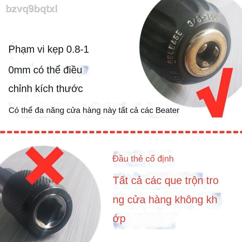 ✟ ✘ ™Đầu máy đánh trứng khoan điện cầm tay 12 que trộn bột và phụ kiện bằng thép không gỉ 304 phần mở