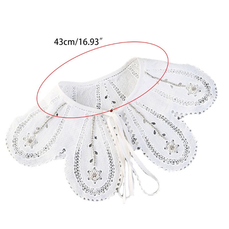 Vòng Cổ Hình Cánh Hoa Rỗng Đính Hạt Ngọc Trai Giả Cho Nữ