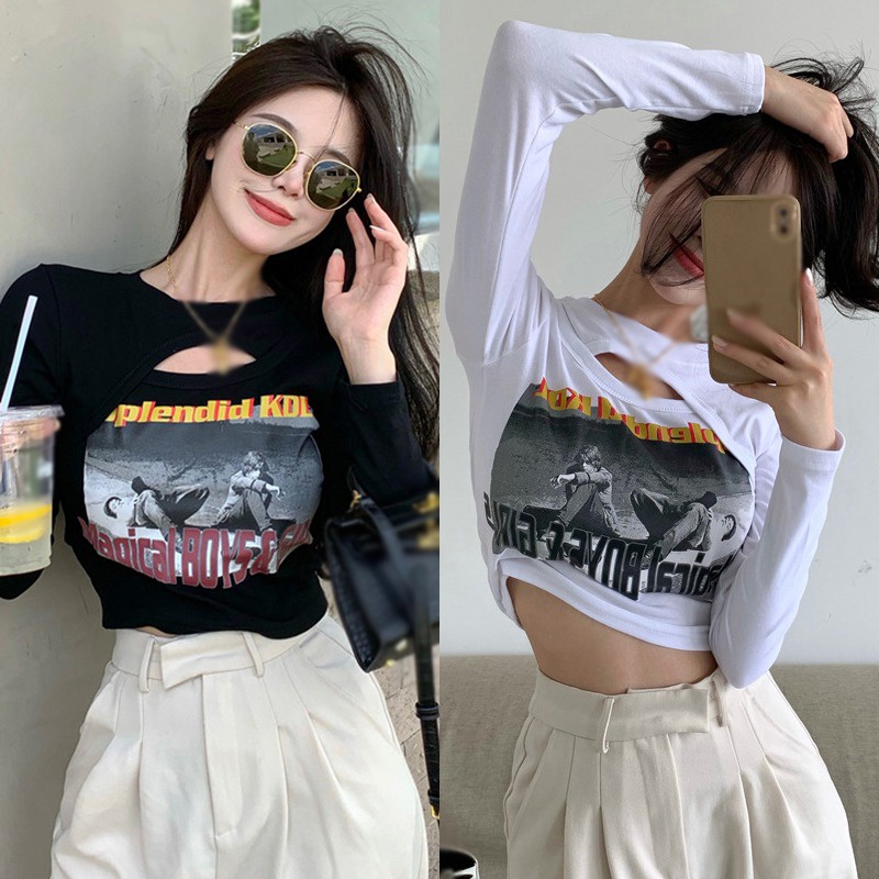 Áo Thun Thể Thao Dài Tay Ôm Dáng Thời Trang Dành Cho Nữ