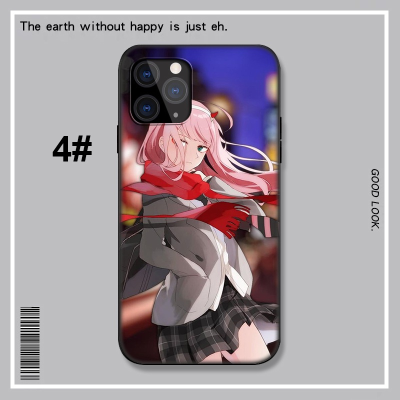Ốp điện thoại mềm họa tiết Anime zero two cho iPhone XR X Xs Max 7 8 6s 6 Plus 7+ 8+ 5 5s SE 2020 LU133